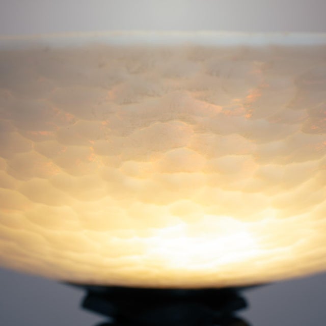 Art Deco Floor Lamp in Wrought Iron and Glass For Sale - Image 16 of 18