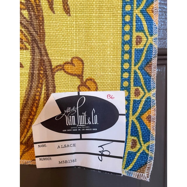 Vintage 1960s Designer Textile - Frameable Art by House of Van Luit For Sale - Image 4 of 7