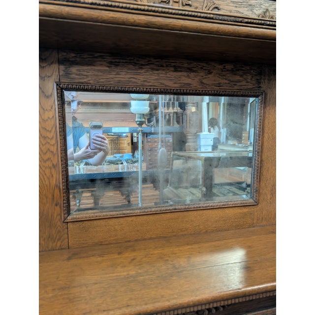 Late 19th Century c.b. Atkin Co. Oak Mantel - Circa 1890-1910 For Sale - Image 5 of 9