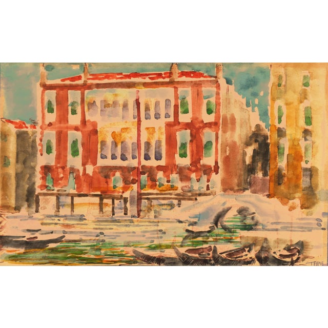 'The Doge's Palace, Venice' by Viva Flower Tapie, Oakland Museum, California Woman Artist For Sale - Image 10 of 10
