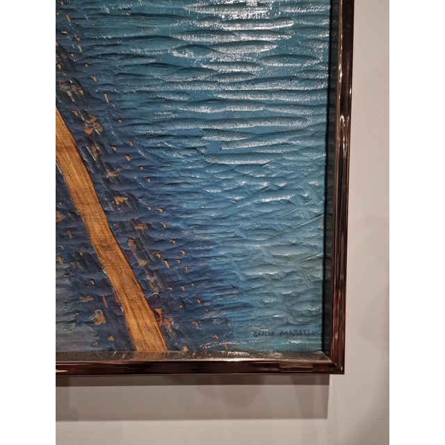 Wood Giulio Marelli, Giulio Marelli, Composition 1968, Painting on Carved Wood, 1968, Wood For Sale - Image 7 of 14