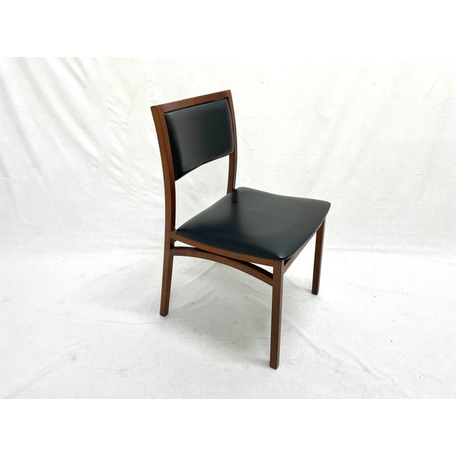1960s Vintage Wooden Chairs in Skai, Italy, 1960s, Set of 4 For Sale - Image 5 of 17