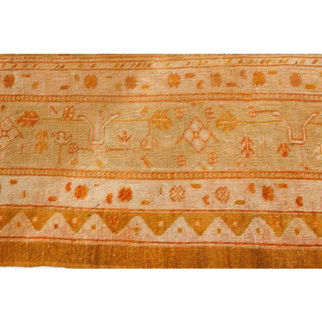 Textile 1930s Turkish Oushak Rug, For Sale - Image 7 of 10