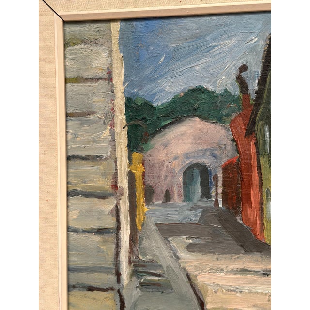 B. Gustavson, Urban Landscape, 1947, Oil on Panel, Framed For Sale - Image 13 of 18