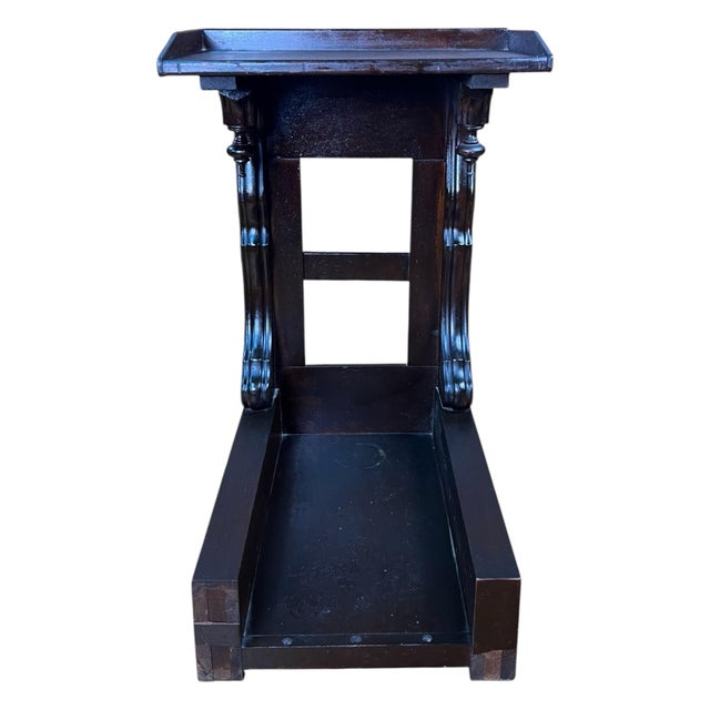 Late 19th Century Antique Eastlake Solid Wood Prayer Kneeler Stand For Sale - Image 5 of 10