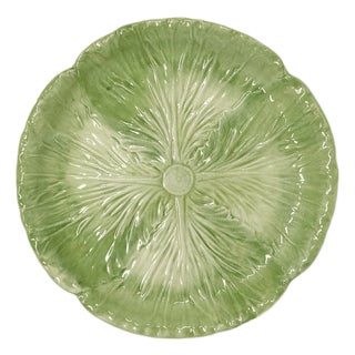 The Mane Lion Handcrafted Italian Radicchio Cabbage Dinner Plates, Light Green – Set of Four For Sale