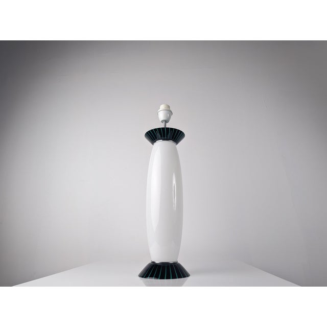 Vintage Italian Murano Glass Table Lamp from VeArt, 1980s For Sale - Image 6 of 9