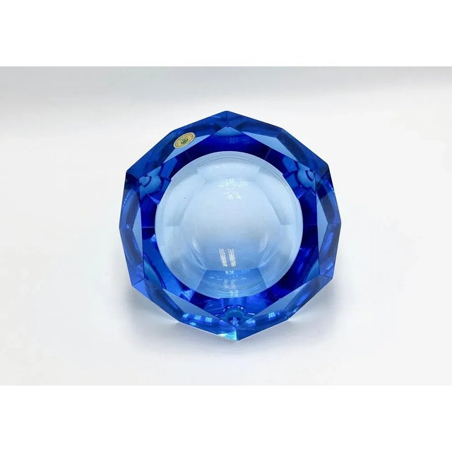 Art Deco Crystal Ashtray from Lausitzer Glas, 1930s For Sale - Image 9 of 12