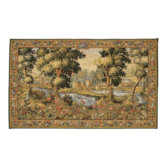 Verdure Chantilly Loom Woven Tapestry - 270 X 386 Cm (8'11" X 12'8") - Requires Concealed Wooden Batten For Sale