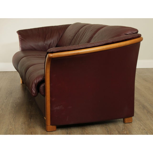 Ekornes Leather Manhattan Sofa Chairish