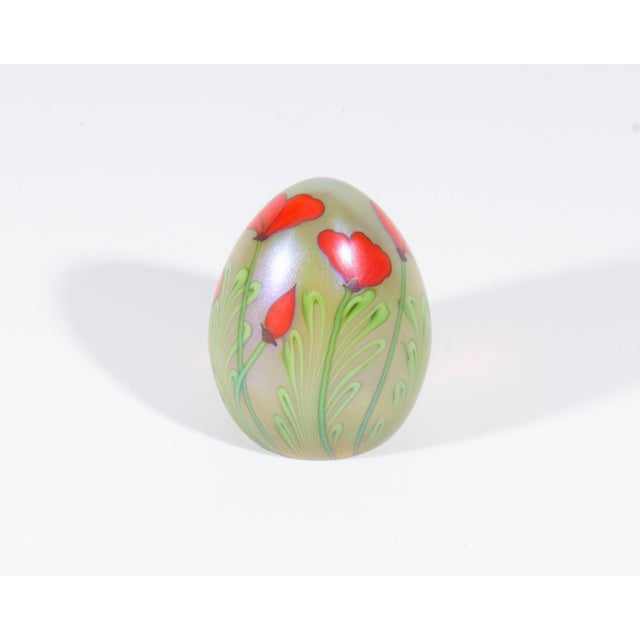 Contemporary Iridescent Art Glass Paperweight by Orient & Flume For Sale - Image 3 of 8