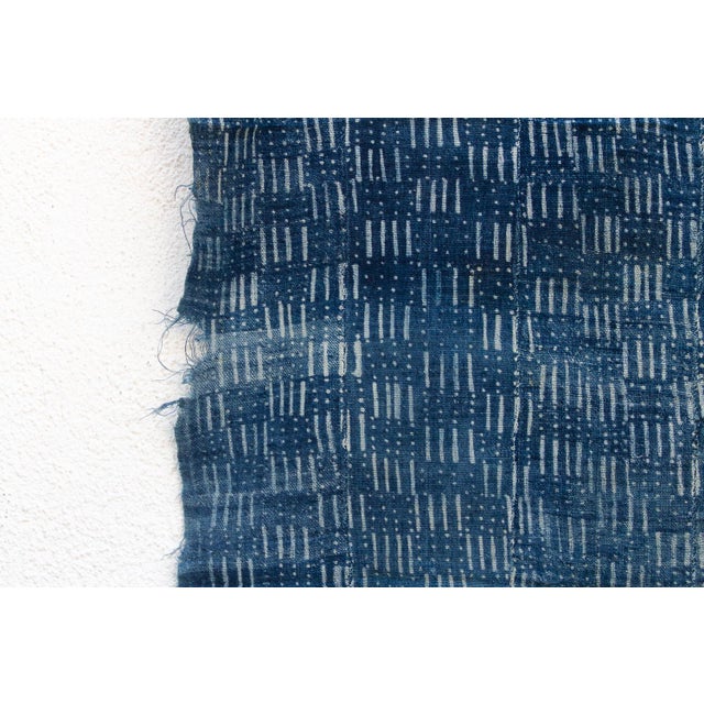 Kanaga Indigo Mud Cloth Throw For Sale In Los Angeles - Image 6 of 6