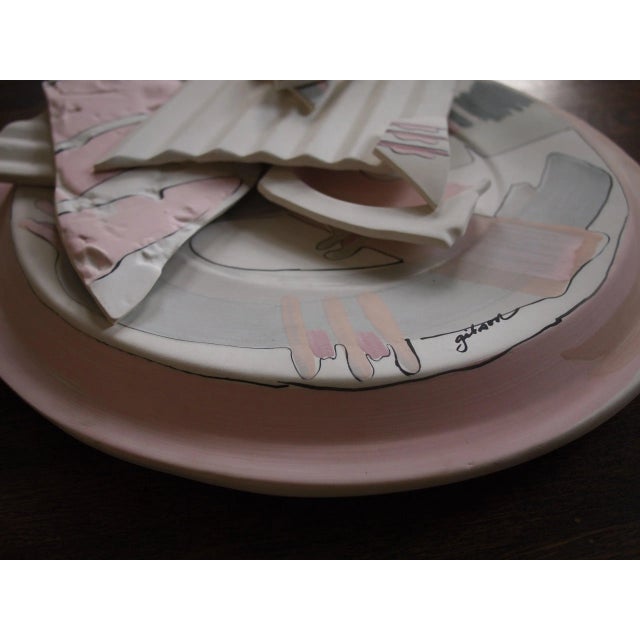 Vintage Gibson Studio Pottery Ceramic Wall Charger For Sale - Image 4 of 6