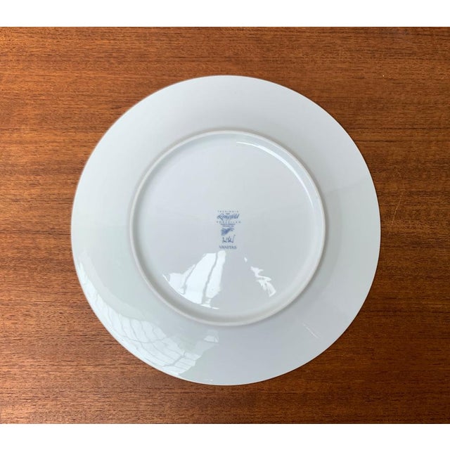 Vintage Postmodern Porcelain Plate with Subvention Decor by René Fehr for Lengsfeld Porzellan, 1990s For Sale - Image 11 of 14