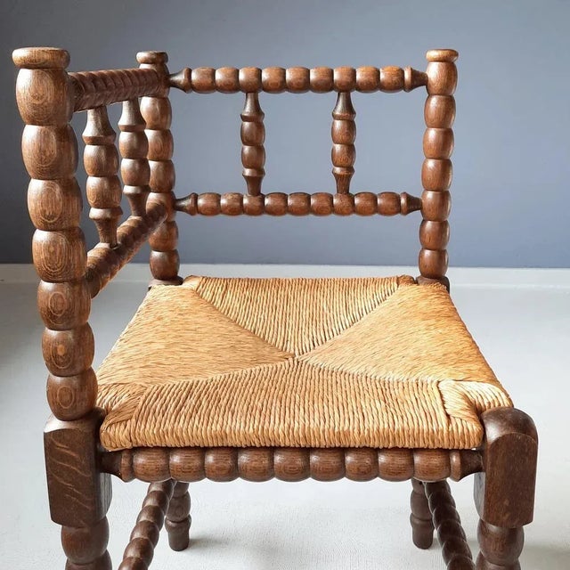 1950s 20th Century Dutch Bobbin Chair For Sale - Image 5 of 7
