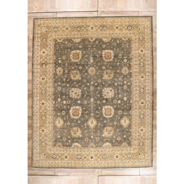 Vintage Pakistani Oushak Rug, 11'10 X 14'11 For Sale - Image 10 of 10