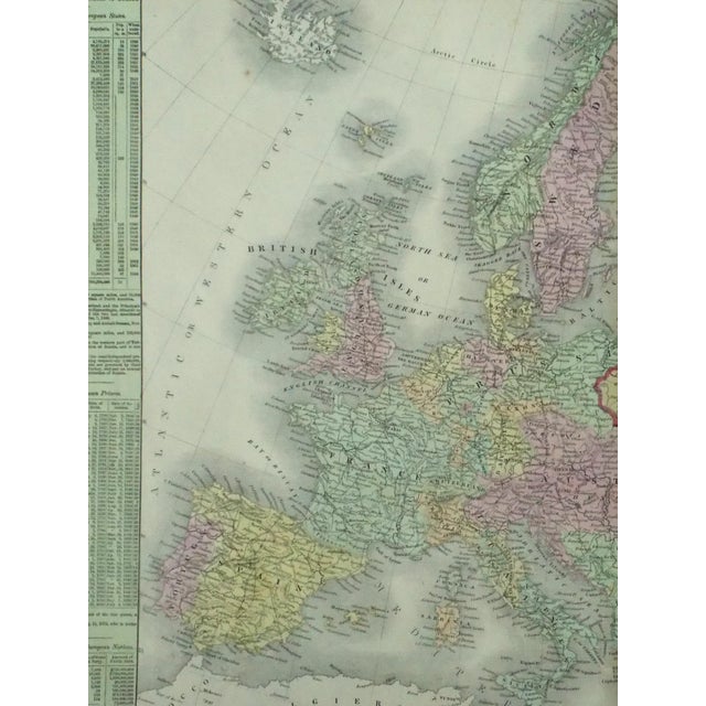 Europe, Original Map by Cowperthwait, 1850 For Sale - Image 6 of 6