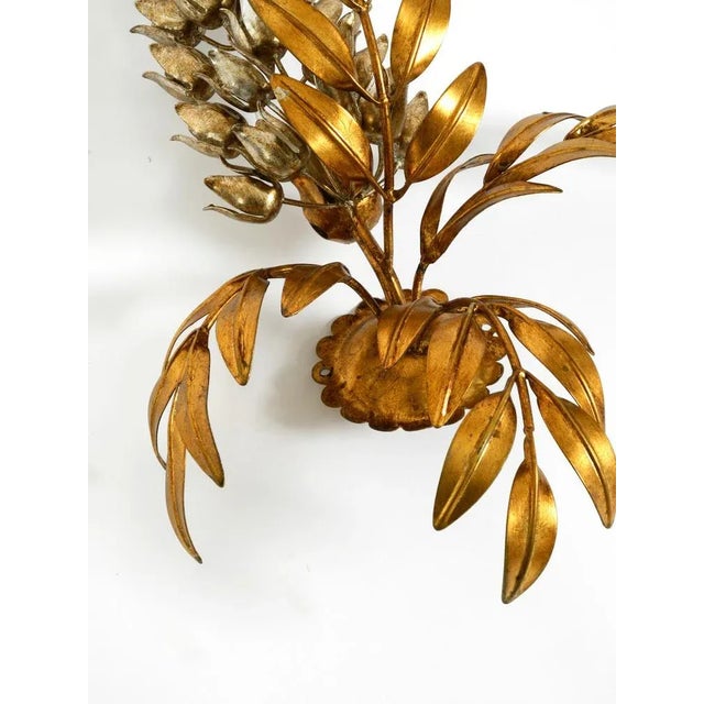 Large Model Wisteria Gold-Plated Metal Wall Lamps by Hans Kögl, 1970s, Set of 2 For Sale - Image 14 of 18