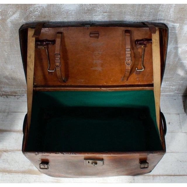 Victorian Leather Boot Trunk from Peal & Co London, 1880 For Sale - Image 12 of 13