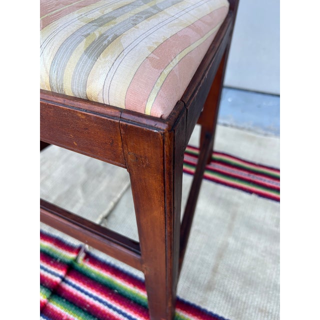 Late 18th Century A Antique Cherry Chippendale Ribbon Back Side Chair, Massachusetts, Circa 1800 For Sale - Image 5 of 12