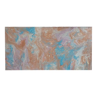 Richard Mann Monumental Psychedelic Painting 1975 For Sale