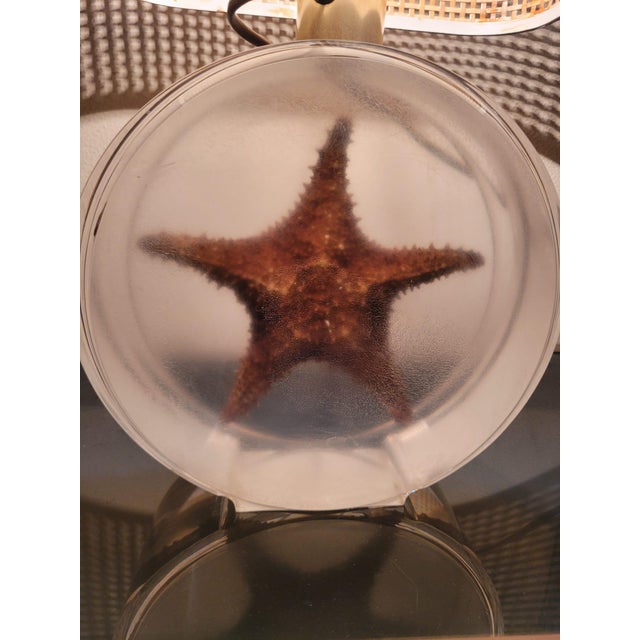 1970s Vintage Marine Style Acrylic Glass Table Lamp, 1970s For Sale - Image 5 of 17