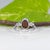 Blue Boulder Opal Cabochon Ring With Tsavorite Garnet Accents: Solid 14k Gold, Size 6.75 For Sale - Image 8 of 9