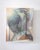 This oil on panel work presents a close-up view of a reflective helmet, its smooth surface capturing light and creating a...