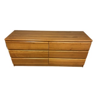 Vintage Danish Modern Teak 6-Drawer Dresser For Sale