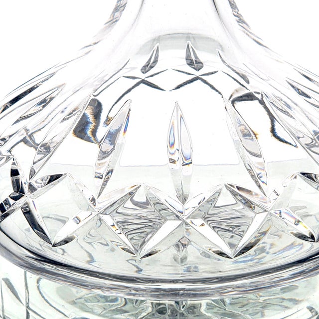 Transparent Late 20th Century Atlantis Miguel Lead Crystal Ship's Whiskey Decanter With Stopper For Sale - Image 8 of 12