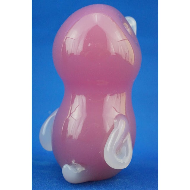 Glass Pink Opaline Sommerso Glass Duckling from Seguso, Murano, Italy, 1950s For Sale - Image 7 of 18