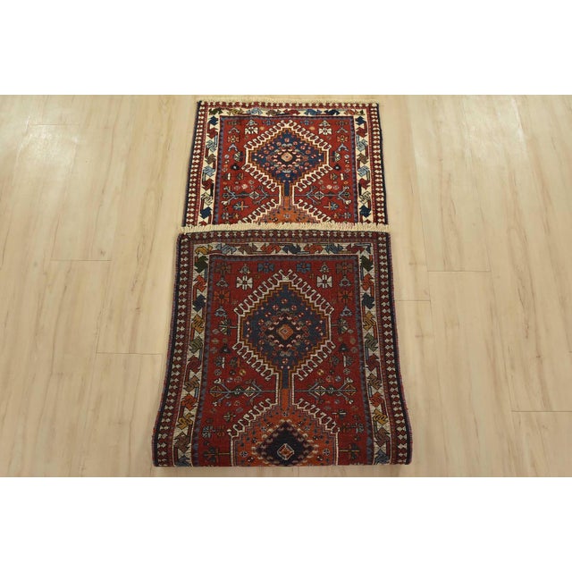 Yalameh Runner 2′ X 6’2” Red Wool Vintage Tribal Hand-Knotted Oriental Rug For Sale - Image 9 of 10
