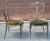Brass Set Four Italian Neoclassical Engraved Brass and Upholstered Side Chairs C.1950s For Sale - Image 8 of 12