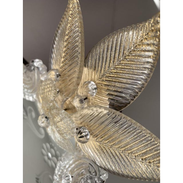 Transparent Photo Frame in Gold Murano Glass For Sale - Image 3 of 14