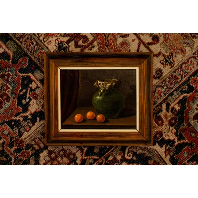 Vintage Traditional Chiaroscuro Small Still Life Painting Artist Unknown For Sale In Tulsa - Image 6 of 6