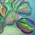 Contemporary Parrot Tulips No.1 Teal Contemporary Orginal Painting by Susan Havens For Sale - Image 3 of 5