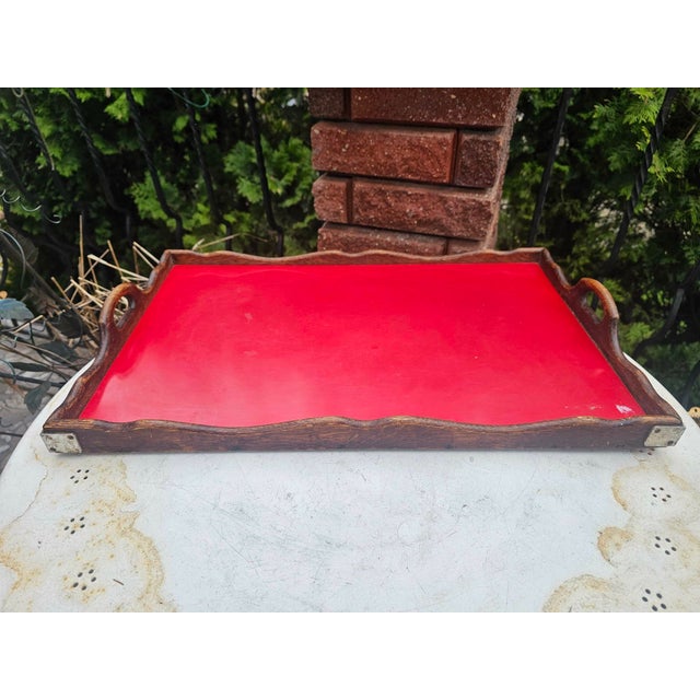 Wooden Hotel Tray, 1920s For Sale - Image 6 of 6