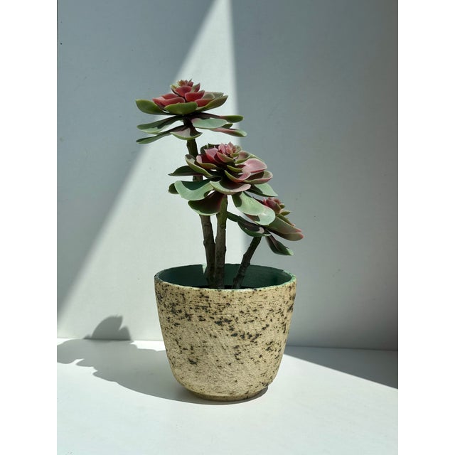A poetic ceramic planter from the 1960s, designed by the Dutch ceramic artist Pieter Groeneveldt (1889-1982). This...