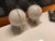 Mid-Century Modern Sergio Brazzoli for iGuzzini Opaque White Acrylic Post Modern Split Spherical Lamps For Sale - Image 3 of 7