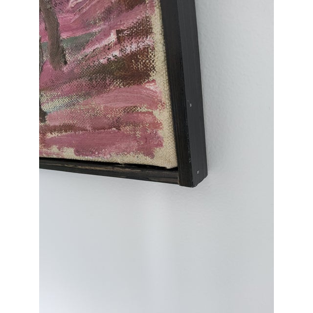 1947 Interior Oil Painting on Linen by Swedish Artist Ulla Borgstrom For Sale - Image 13 of 17