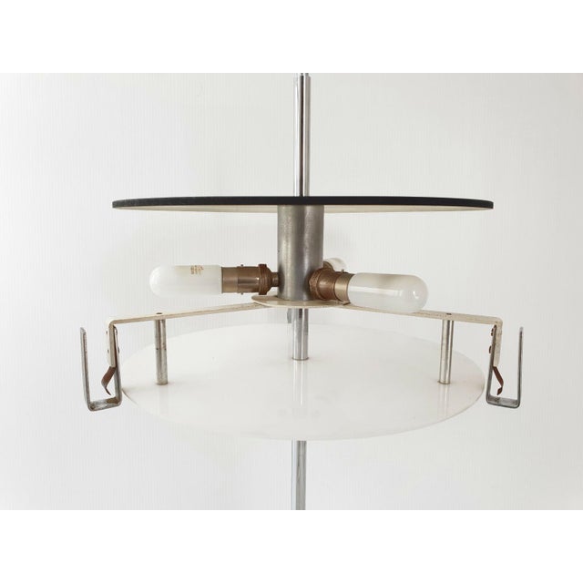 Brown Vintage Resin and Acrylic Glass Table Lamp from Maison Arlus, 1950s For Sale - Image 8 of 11