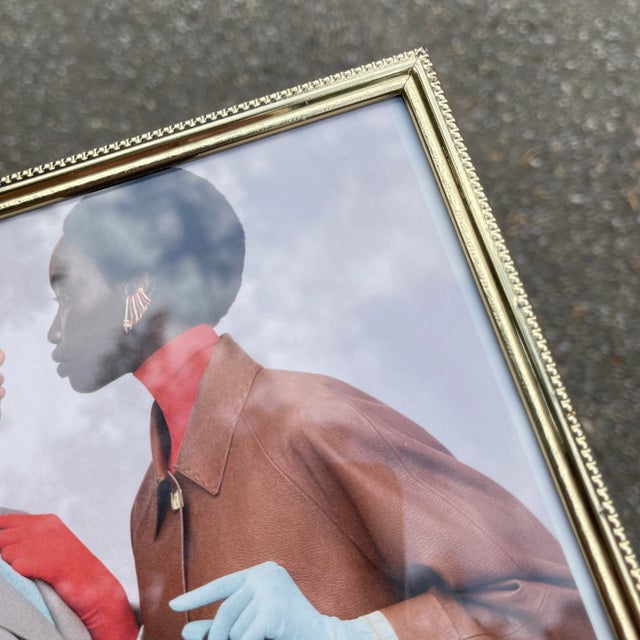 1960s 1960’s Brass and Glass Desktop Photo Frame For Sale - Image 5 of 5