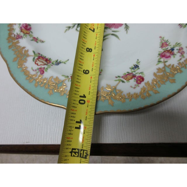 Ceramic 1980s Chelsea House Decorative Floral Design Dining Plate Asian Inspired For Sale - Image 7 of 9
