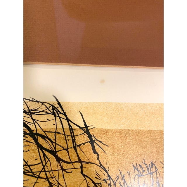 Robert Tavener Winter Paddock Lithograph Signed Mid Century English Farm Barn For Sale - Image 13 of 15