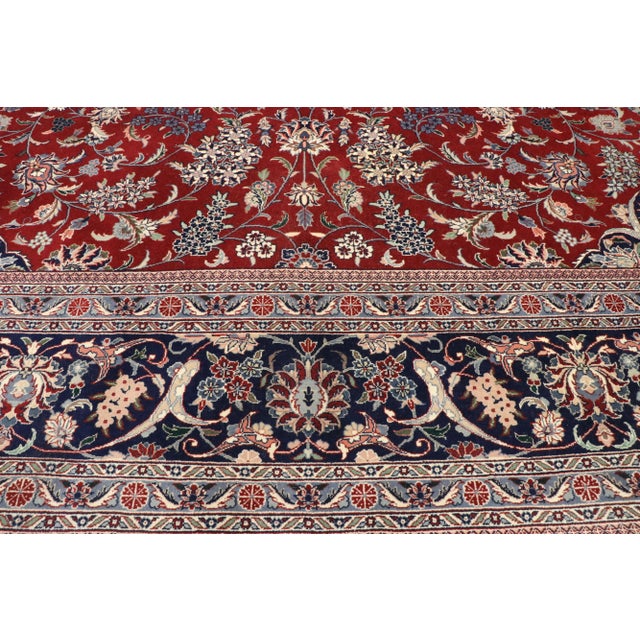 Vintage Persian Tabriz Rug - 11'11 x 17'11 For Sale - Image 4 of 9