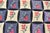 American Antique American Hooked Rug With All-Over Circles & Floral Quilt Design For Sale - Image 3 of 8