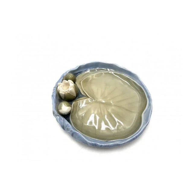 Plate with a Water Lily from Bing & Grondahl, Denmark, 1970s For Sale - Image 6 of 7