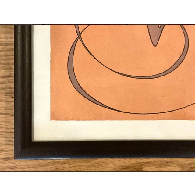 Mid-Century Modern 1968 David Kindersley Signed Limited Edition Calligraphic Alphabet Lithograph 8/50 - Disregard Styled After Under Details. For Sale - Image 3 of 8
