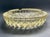 Glass Vintage Glass Ashtray – Large Heavy Glass Dish With Yellow Tint Catchall For Sale - Image 7 of 9