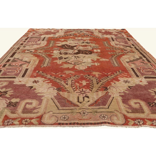 Chinese Antique Turkestan Khotan Rug, 05'08 X 08'11 For Sale - Image 3 of 10